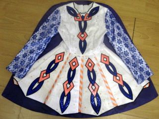 Immaculate Irish Dance/Dancing Dress Age 6 8 Approx REDUCED