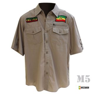   Patch Shirt Lion Selassie Reggae Dancehall Jah Rastafari Dubwise IRIE