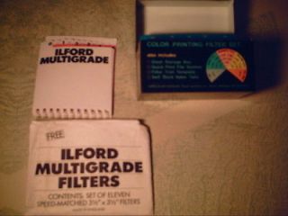 sets Filter sets Unicolor 3x3 color printing / Ilford Multigrade 