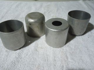 Set of 4 Stainless Steel Dough/Biscuit Cutters (EUC)