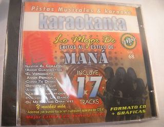 MANA ROCK EN ESPANOL KARAOKE CD + GRAPHICS PISTAS MUSICAL