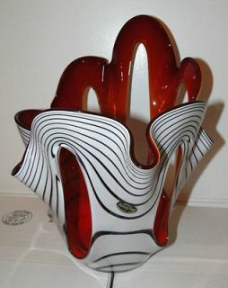 JOZEFINA black zebra art glass