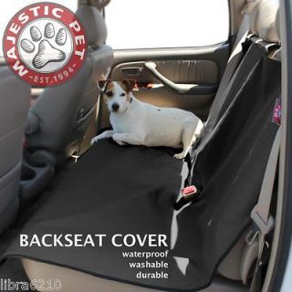 Majestic Pet Universal Waterproof Car Back Seat Cover Dog Cat Black 