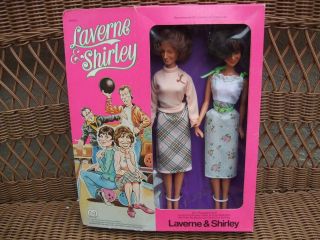 Laverne & Shirley Dolls 1977 Mego RARE NRFB MIB HTF