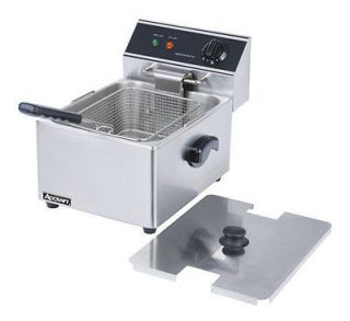 Adcraft DF 6L Commercial DEEP FRYER w/ Cover 15 LBS/HR