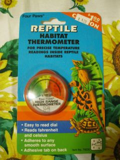 Four Paws Reptile habitat Thermometer range of  10 to 120 degrees F 