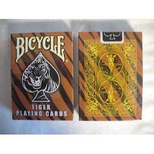 Rare Bicycle Tiger Deck Playing Cards  Tiger Skin Back Design Black 