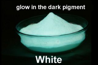 White Glow in the dark pigment powder White glow powder