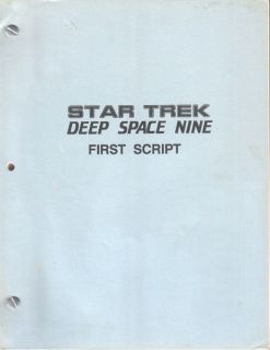 Star Trek Deep Space Nine Emissary Pilot Episode Script 1992 VERY 