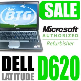 Dell Latitude D620 Laptop Computer Core 2 Duo 1.8 GHz 2 GB Ram WiFi 