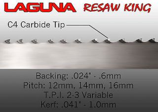 Laguna Tools 1 Resaw King Bandsaw Blade   143 NEW Universal Wood Saw 
