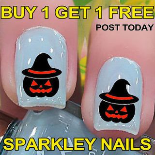   With Hat Halloween Nail Art Decals Stickers Water Transfer nails