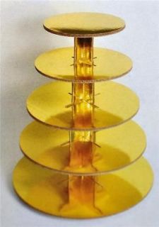 Cup Cake Stand Gold 5 Tier Wedding Party Dessert