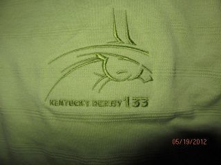 XL Greg Norman 2007 Kentucky Derby 133 Green Golf Polo Shirt Queen 