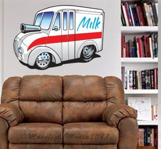 Divco Milk Delivery Truck WALL GRAPHIC FAT DECAL MAN CAVE MURAL PRINT 