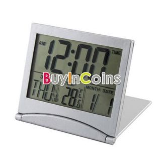 New Desk Digital LCD Thermometer Calendar Alarm Clock