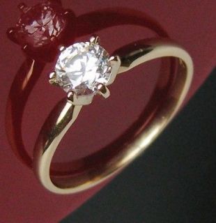   YELLOW GOLD 1/2ct MAN MADE DIAMOND ANNIVERSARY ENGAGEMENT RING JEWELRY