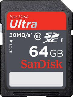   ULTRA SDXC CLASS 10 64GB 30MB/SEC UHS I SD XC 64G 64 G GB MEMORY CARD