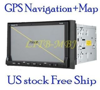   HD Digital Touch LCD Car DVD CD PLayer GPS SAT NAV RDS TV BT Ipod+Map