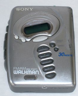 Sony Walkman Cassette Player FM/AM Radio FX271 Digital Tuning Mega 