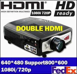   1080i HD LCD Projector Home Theater Black HD66 US hot cinema digital