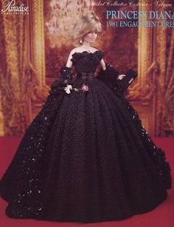 Princess Diana 1981 Engagement Dress Paradise #48 Barbie Doll Crochet 