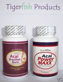 ACAI BERRY POWER MAX FORCE & BURN diet slim fat pills