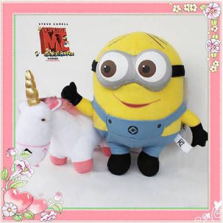 Despicable Me Minions Dave & Unicorn 2X Plush Toy Stuffed Animal 3D 