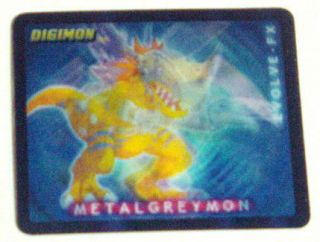 RARE*Digimon EVOLVE   FX Card~Metalgrey​mon / Wargreymon #3 / 66