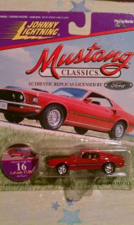   Lightning Mustang Classics 1969 Mach 1 Red # 16 Diecast 164 Car