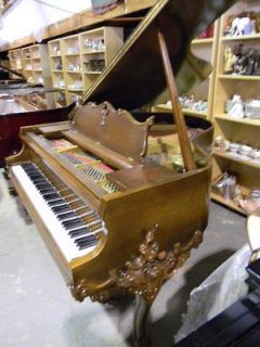 Stunning Wurlitzer Grand Piano Louis XV Style Mahogany