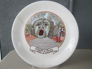   Art Pottery Autogrill Restaurant Plate Dish MONSTER Bomarzo Italy