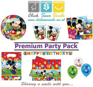 Mickey Mouse Balloon Child Party Items   Tablecover   Napkins   Plates 