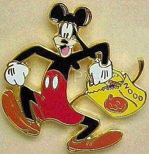   In MICKEY Mouse COSTUME+EARS+C​ANDY BAG HALLOWEEN 2000 LE Disney PIN