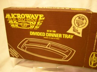 New Old Stock Nordic Ware Gemstoneware Divided dinner Tray Set/2 