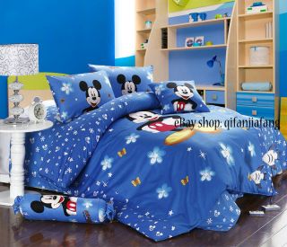 STUNNING DISNEY MICKEY MOUSE FULL 8PC COMFORTER IN A BAG (Highly 