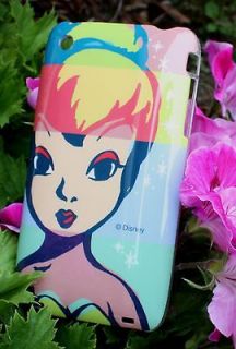   3GS DISNEY PINK BLUE YELLOW GREEN RAINBOW TINKERBELL HARD CASE COVER