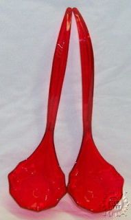 RED Plastic 13 Punch Bowl Punchbowl Ladle Dipper NEW