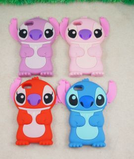   Lilo and Stitch Movable Ear Flip Silicone Cover Case iPhone 5 5G