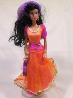 NICE BARBIE SIZE DOLL DRESSED ESMERALDA FROM THE HUNCHBACK OF NOTRE 