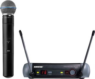 Shure PGX24/Beta 58 Wireless Handheld Vocal Microphone System UHF