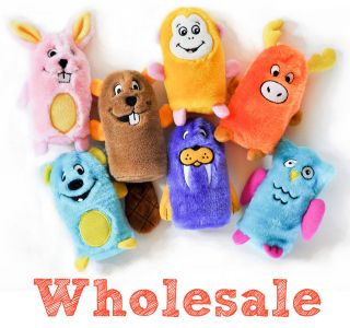   WHOLESALE   Lot of 12 Squeakie Buddies   Small Squeaky Plush Dog Toys