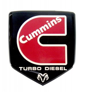 Cummins TD Emblem DODGE GRILLE 2006   2010 RED SATIN