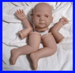 Reborn Baby doll kit  soft Vinyl head ,3/4 arms and legs for 18 20 