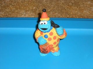   Cookie Monster PVC Toy Figure Applause Sesame Street Cake Topper