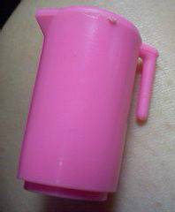 Vintage Barbie Dream House Swimming Pool Barbeque pink pitcher