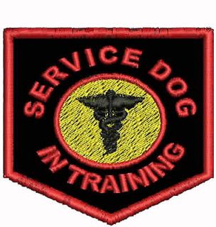 Service Dog in Training Vest Patch Pet Support Patches 3 inch
