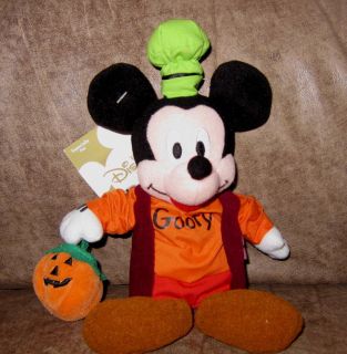 NEW Halloween MICKEY MOUSE in Goofy Costume Plush TOY Decor Pumpkin 
