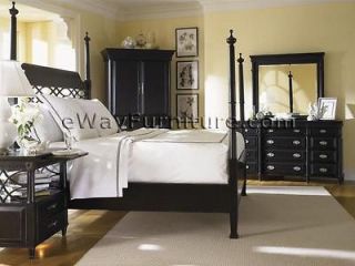   listed Black Wood King Four Poster Bed Bedroom Set Online Furniture