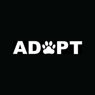 ADOPT Sticker Dog Cat Window Paw Print Pet Rescue Puppy